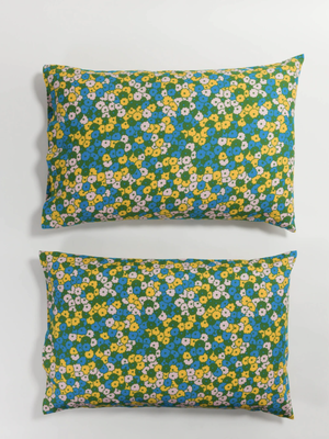 Flowerbed Pillow Case Set of 2