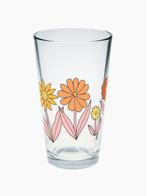 Flower Pint Glass