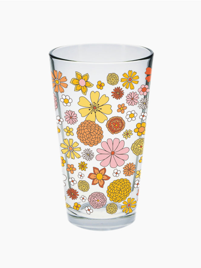 Flower Pint Glass