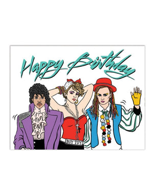 Pop 80's Birthday Card
