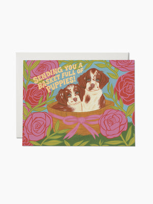 Basket of Puppies Card Boxed Set