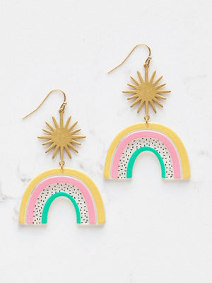 Rainbow Starburst Earrings
