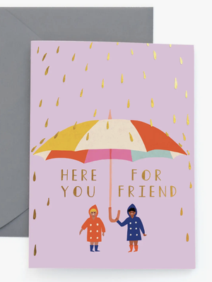 Raindrops Sympathy Card