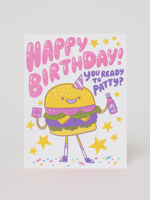 Burger Birthday Card