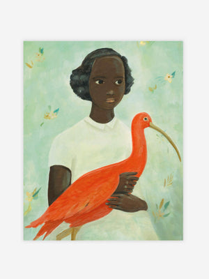 Scarlet Ibis Girl Print