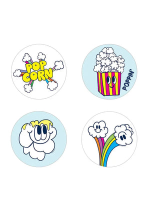 Popcorn Scratch and Sniff Sticker Set