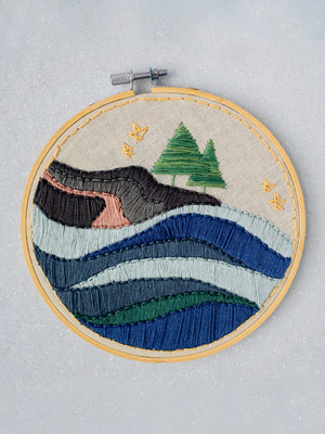 Two If By Sea Embroidery Kit