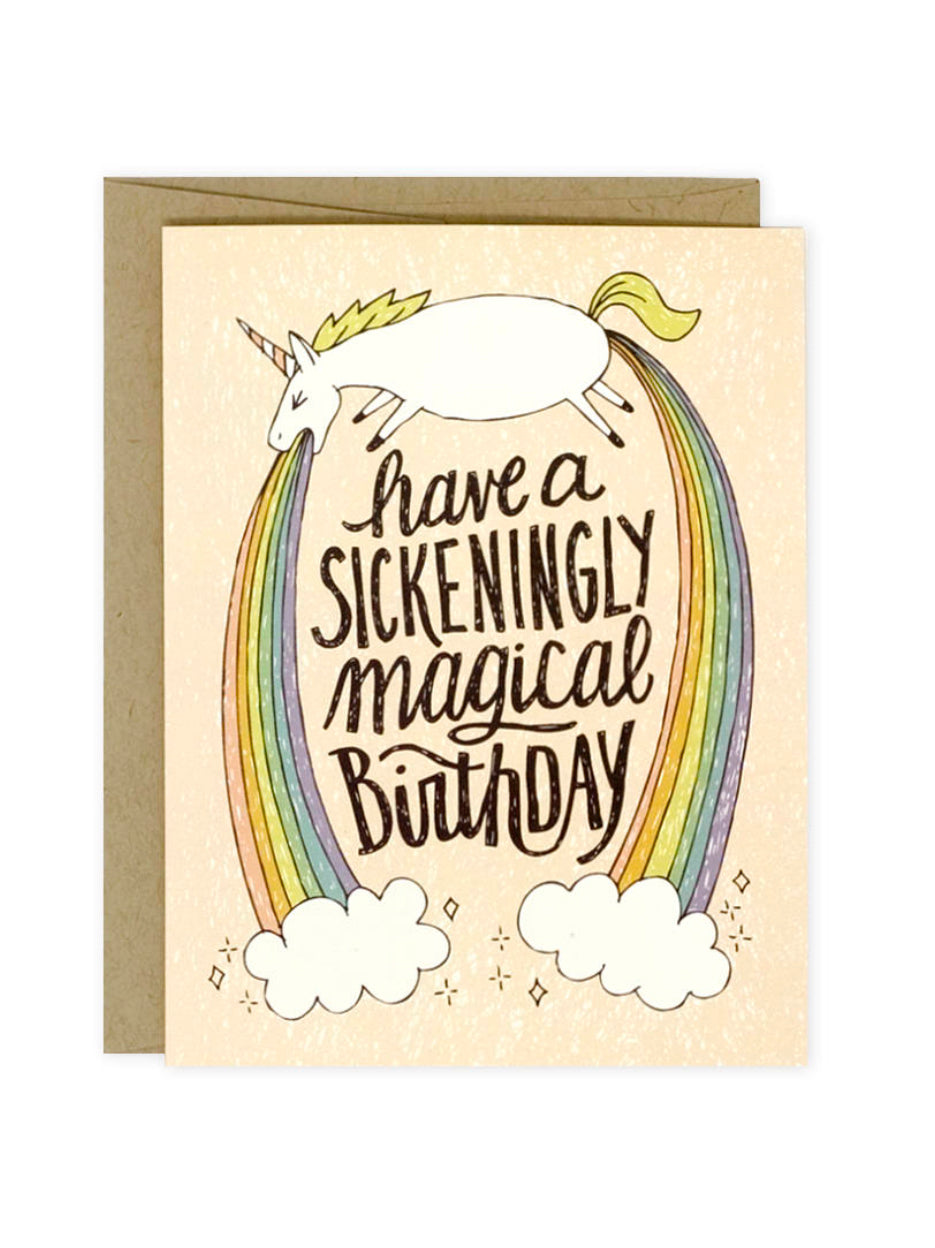 Sickeningly Magical Birthday Card