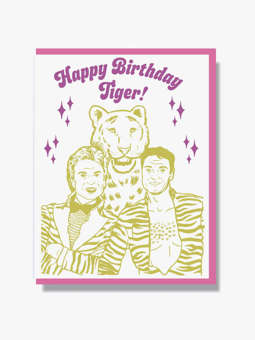 Siegfried and Roy Birthday Tiger Card