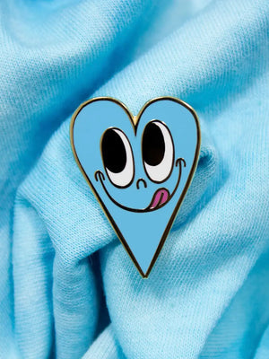 Sky Blue Heart Pin