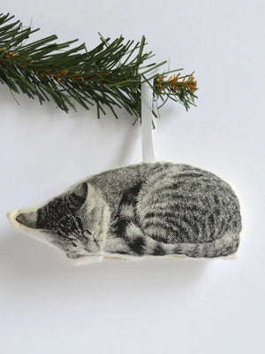 Sleeping Cat Ornament