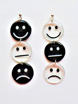 Smiley Face Charm Earrings