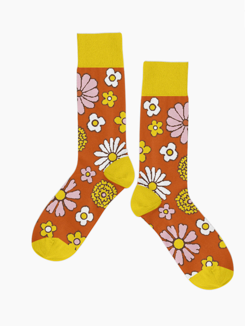 Ladies Flower Power Socks