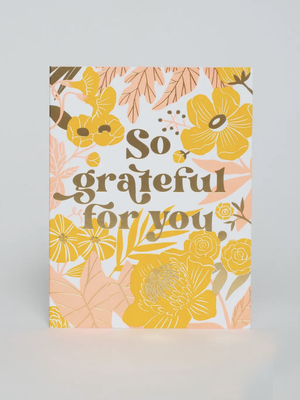 Grateful Floral Card