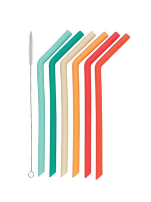 Smoothie Silicone Straw Set