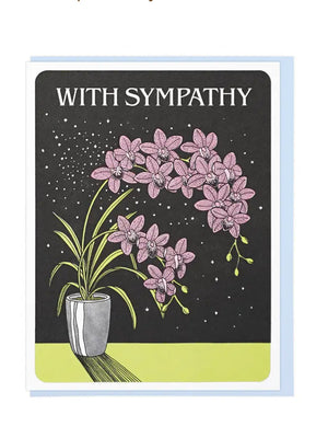 Sympathy Orchids Card