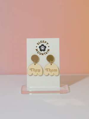 They /Them Pronoun Earrings