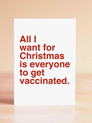 Vaccinated Christmas Card