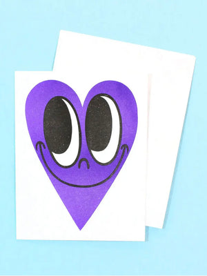 Very Violet Happy Heart Card