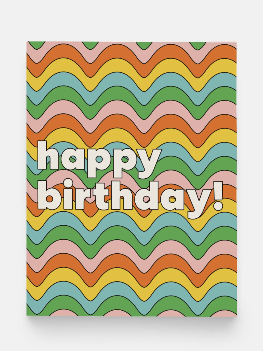 Wavy Birthday Card