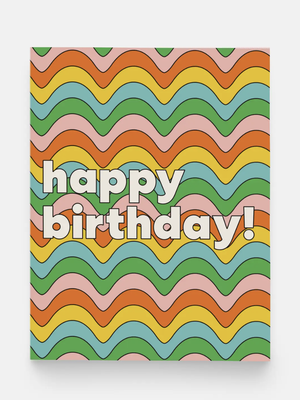 Wavy Birthday Card
