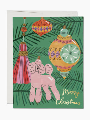 Christmas Poodle Card Set